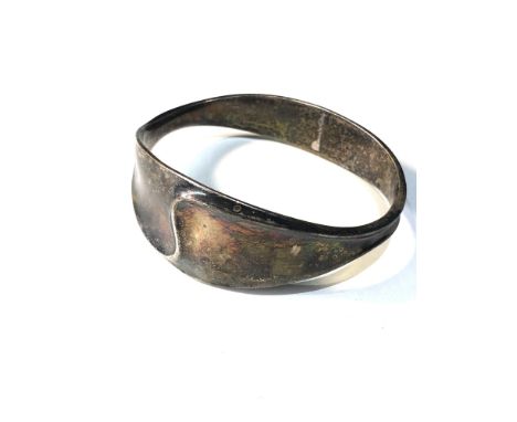 Modernist David Andersen Norway silver bangle 