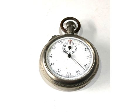Military centre second stop watch large broad arrow  it does tick but no warranty is given 