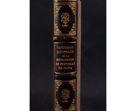 Illustrated catalog of the Goya Paintings Exhibition held to commemorate the first centenary of the artist's death. It contai