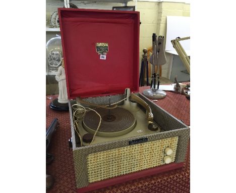 A Dansette Major record player.