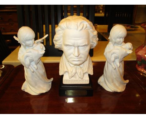 Goebel Beethoven Bust and 2 Kaiser Figures 