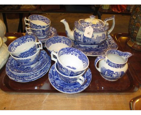 Spode Italian 21 Piece Tea Set 