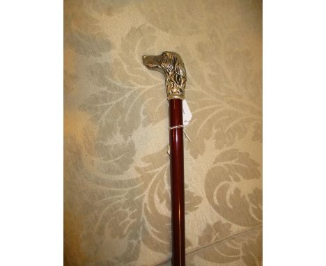 Dog Head Handle Walking Stick 