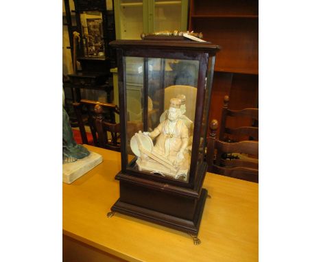 Royal Worcester Figure within a Glass Case 