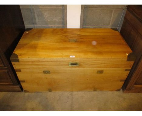 Brass Mounted Camphor Trunk, 104x52cm 