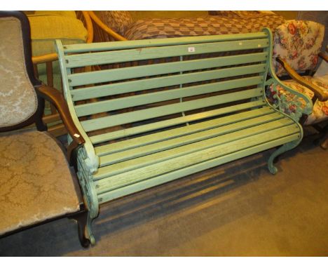 Cast Metal End Garden Bench 