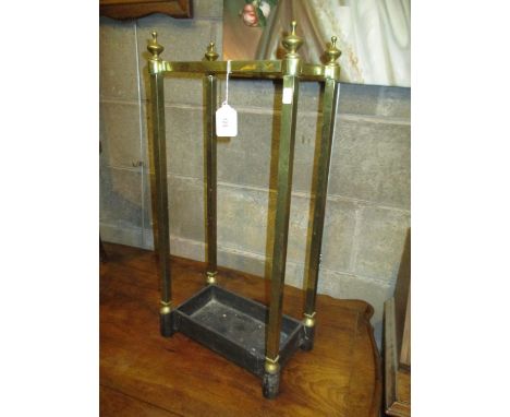 Brass and Cast Metal Stick Stand 