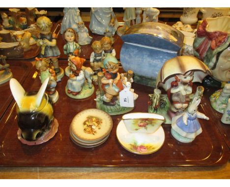 Goebel Artis Orbis Box, Goebel Bee, Royal Worcester Spill Vase etc 