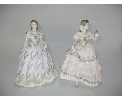 Two Royal Worcester Figures, The Last Waltz 7591/12500 and The Fairest Rose 5633/12500 