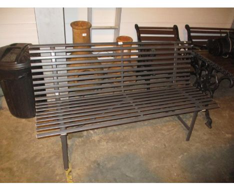 Modern Metal Garden Bench 
