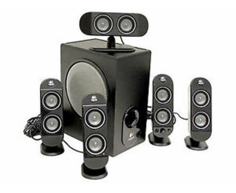 Logitech - a Logitech X-530 six speaker surround sound PC / Gaming system