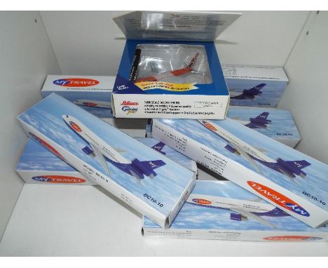 Model Aircraft - eight models comprising seven McDonnell Douglas DC 10-10, mib, and one Boeing 767-300 mint in window box  [8