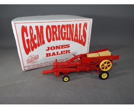 G&amp;M Originals - A boxed 1:32 scale white metal and resin model of a Jones Baler by G&amp;M Originals of Nottingham. The m