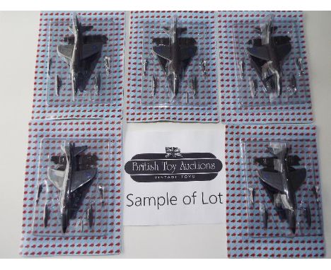 Twelve model Sea Harrier aircraft, mint in blister packs.
