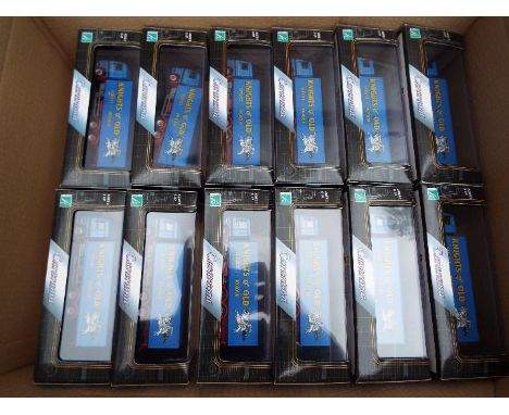 Cararama - 12 diecast model trucks, 'Knights of Old', mint in transparent hard display cases