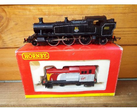 Model Railways - OO gauge Hornby Virgin 0-4-0 diesel class 06 mechanical shunter # R and Airfix tank locomotive 2-6-2T op no 