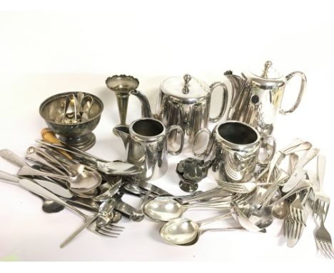 163 Piece Lot of Mixed store Old Silverplate Silverware Over 15 pounds