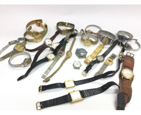 A collection of dress watches including Miramar, Timex etc. This lot cannot be posted NO RESERVE