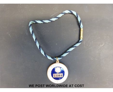 York Racecourse 1971 enamel York County stand season ticket badge