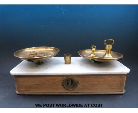 A set of Victorian Parnall shop scales.