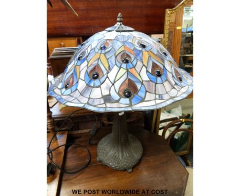 A Tiffany style table lamp (H66cm) 