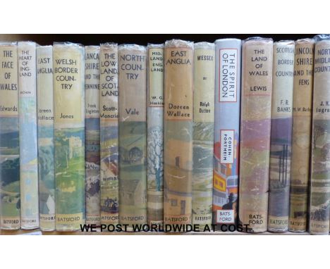 A collection of approximately 18 titles from the Face of Britain series (Batsford, c1930s). Titles include Welsh Border Count