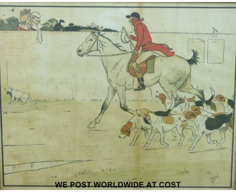 Cecil Aldin hunting print 'Admiration' (37 x 47cm)