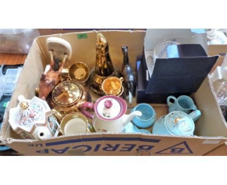 A box of Royal Worcester, Wade and other ceramics
