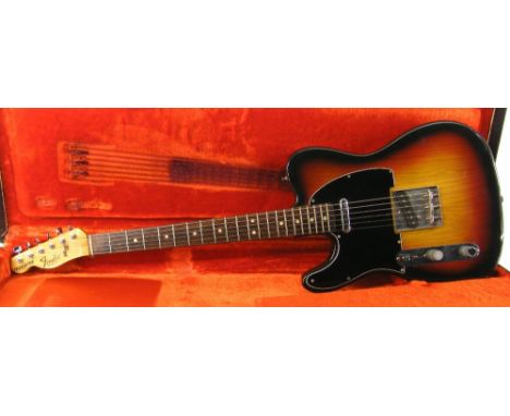 Perry Bamonte - 1978 Fender Telecaster left-handed electric guitar, made in USA, ser. no. S8xxxx7, sunburst finish with surfa