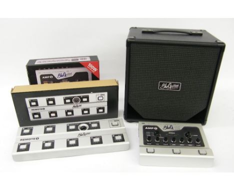 BluGuitar Tone Innovation Nanotube 100 watt guitar amplifier, boxed; together with a BluGuitar Tone Innovation Nanocab speake