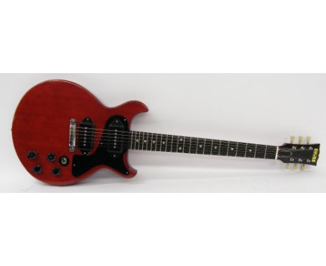 1970s CMI Les Paul Special double-cut type electric guitar, made in Japan, cherry finish with light imperfections, wear to fr