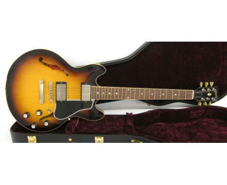 2015 Gibson Custom Shop ES3399 hollow body electric guitar, made in USA, ser. no. CS15xxxx9, sunburst finish with light surfa