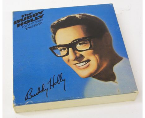 The Buddy Holly Portrait Series Ten Record Set - complete box set containing ten 45rpm EP numbered BH-1 to BH-10