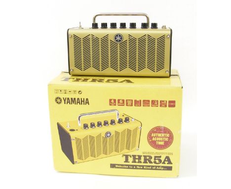 Yamaha THR5A guitar amplifier, boxed, appears to have a fault at loud volumes
