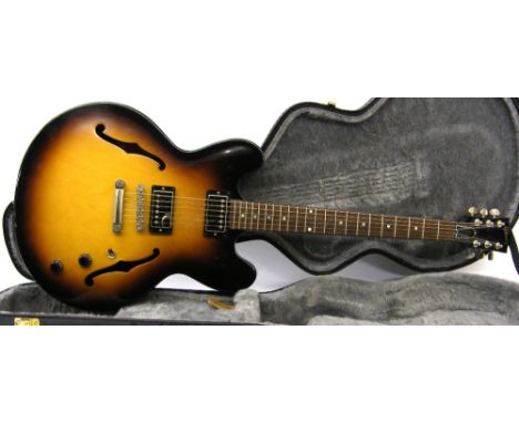 2014 Gibson ES335 Studio electric guitar, made in USA, ser. no. 1xxx4xx6, sunburst finish with light surface marks, low outpu