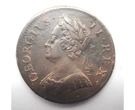 1753 copper halfpenny of George II. P&amp;P Group 1 (£14+VAT for the first lot and £1+VAT for subsequent lots) 