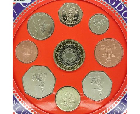 Royal Mint 1997 coin set. P&amp;P Group 1 (£14+VAT for the first lot and £1+VAT for subsequent lots) 