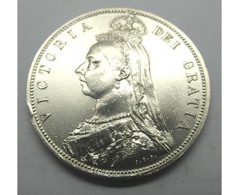 1887 silver half crown of Queen Victoria. P&amp;P Group 1 (£14+VAT for the first lot and £1+VAT for subsequent lots) 