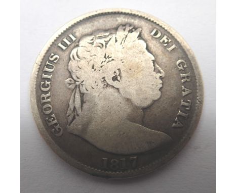 1817 silver half crown of George III. P&amp;P Group 1 (£14+VAT for the first lot and £1+VAT for subsequent lots) 