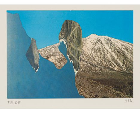 Wintersberger, Lambert MariaMünchen, 1941 - Walbourg, 2013Blattgröße: 60 x 50 cm, o. R."Teide", 1976, Postkartencollage auf P