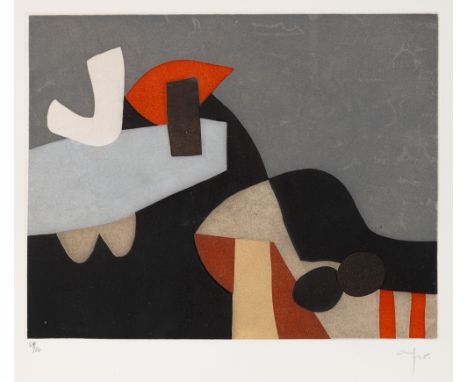 Basadella, AfroUdine, 1912 - Zürich, 197620 x 25 cm, R."L'invitation au voyage", 1975. Farbradierung auf Bütten aus der Folge