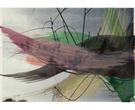 Rainer, ArnulfBaden/Wien, geboren 192930 x 42 cm, R.Ohne Titel, 2003. Gouache und Aquarell über Farbfotografie auf Fotopapier