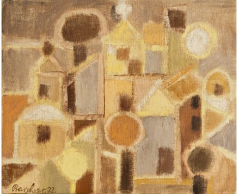 Bargheer, EduardFinkenwerder, 1901 - Hamburg, 197933 x 40 cm, R."Herbst", 1972. Öl auf Leinwand. In Öl unten links signiert u