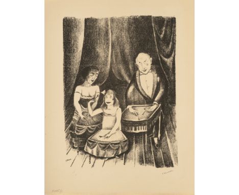 Mense, CarloRheine/Westfalen, 1886 - Königswinter, 1965Blattgröße: 41 x 30,8 cm, o. R.Jazzkapelle, 1920 - 1924. Lithografie a