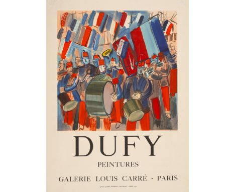 Dufy, RaoulLe Havre, 1877 - Forcalquier, 1953Blattgröße: 65 x 48 cm, o. R."Dufy - Peintures", 1952. Farblithografie auf Papie