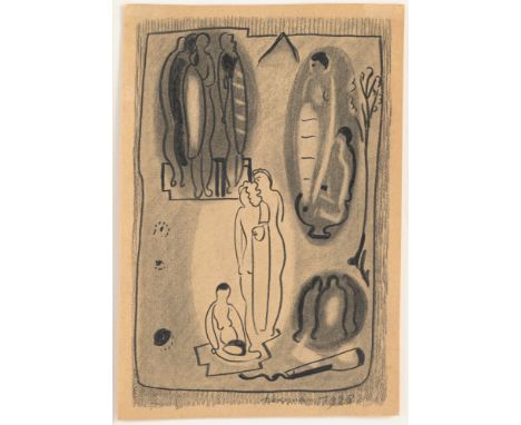 Ackermann, MaxBerlin, 1887 - Unterlengenhardt, 197529,5 x 20 cm, R.Ohne Titel, 1928. Bleistift auf Papier. In Bleistift unten