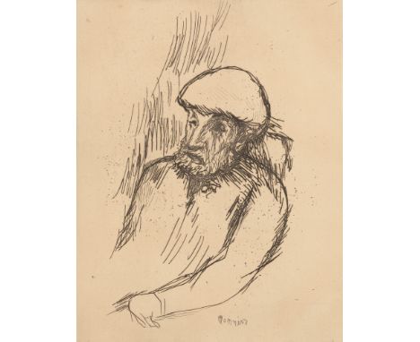Bonnard, PierreFontenay-aux-Roses, 1867 - Cannet, 1947Blattgröße: 32,2 x 25 cm, o. R.Portrait de Renoiur, ca. 1916. Radierung