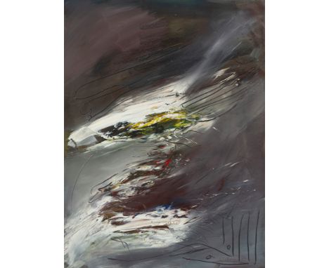 Kuckei, PeterHusum, 1938 - Leer, 2023105 x 79 cm, R.Ohne Titel, 1989. Mischtechnik auf festem Bütten. In Bleistift unten rech