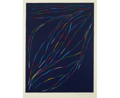 Dorazio, PieroRom, 1927 - Perugia, 2005Blattgröße: 88 x 66 cm, R.Ohne Titel, 1994. Farblithografie auf Bütten. In Bleistift u