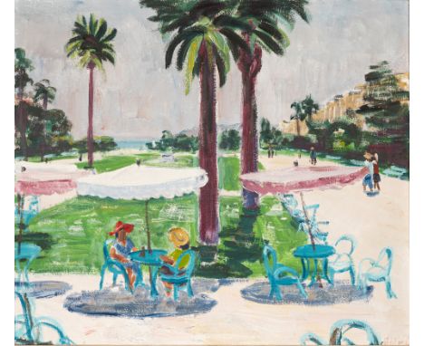 Balwé, ArnoldDresden, 1898 - Feldwies/Chiemsee, 198366 x 76 cm, R."Mittag im Park", 1952. Öl auf Leinwand. In Öl unten rechts